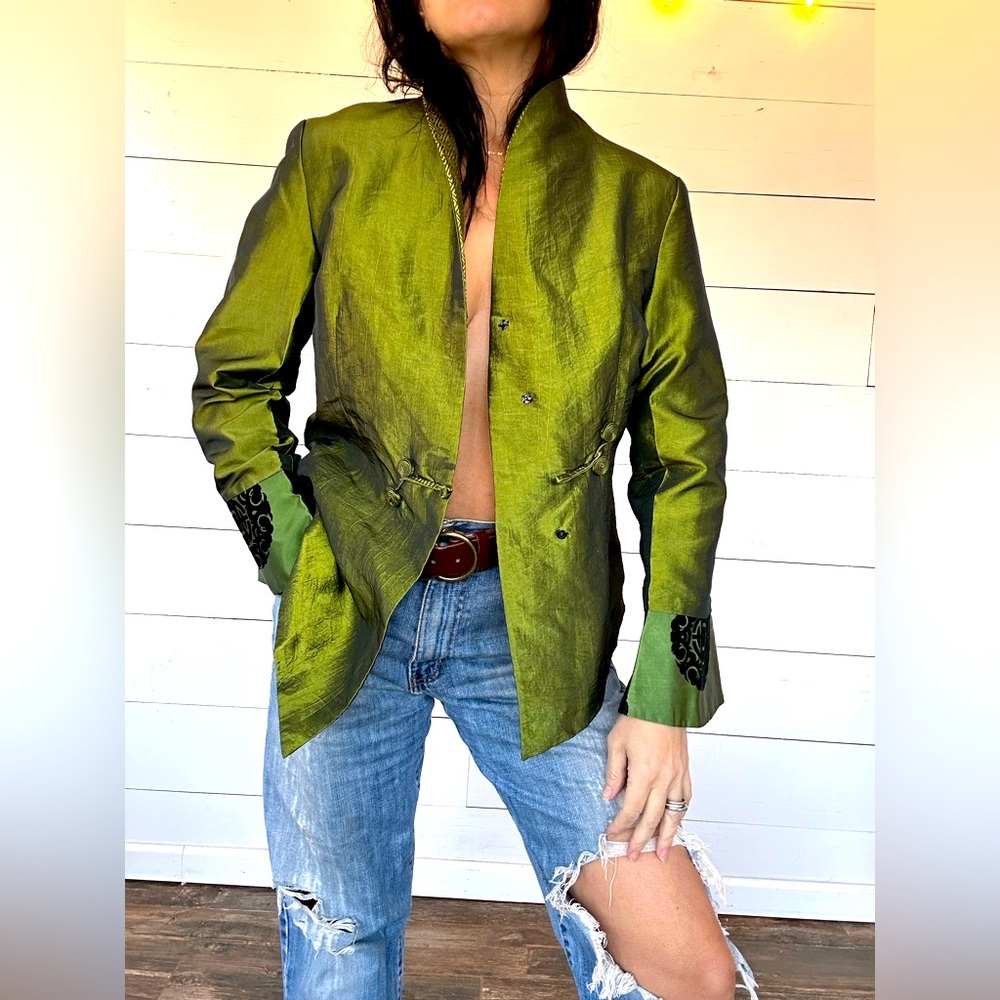 Shantung Kimono Styled Vintage 80's Jacket